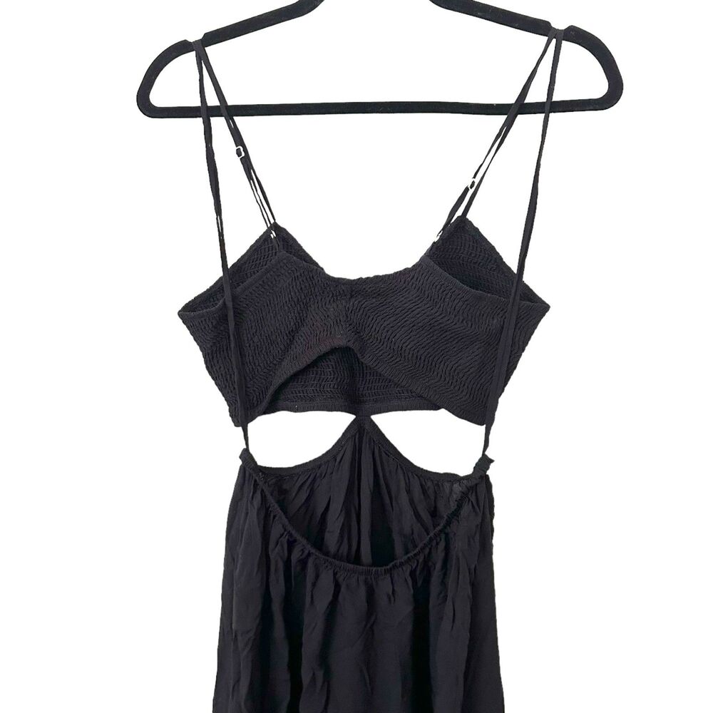 INDAH Innocence Solid Smocked Maxi Dress Sz Medium - Picture 6 of 7